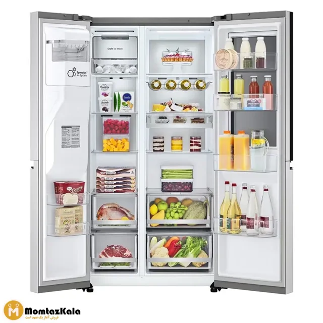 قیمت و خرید یخچال ساید بای ساید ال جی X267 مدل GR-X267CQHS مونتاژ چین رنگ سیلور