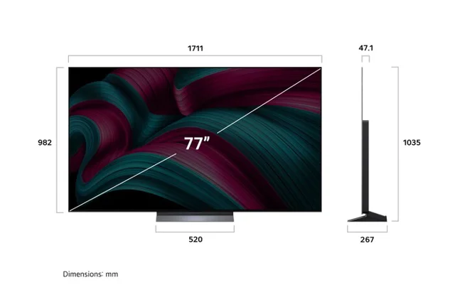 قیمت و خرید تلویزیون ال جی 77 اینج مدل OLED 77 C5