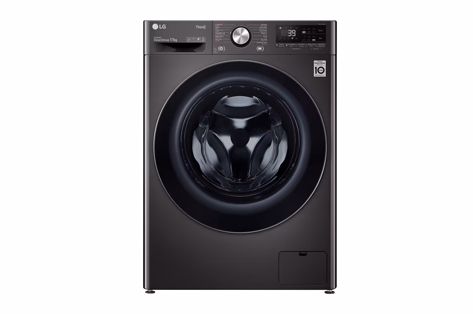 قیمت و خرید ماشین لباسشویی ال جی WR9011 ظرفیت 11 کیلوگرم رنگ دودی مدل WR9011PBG