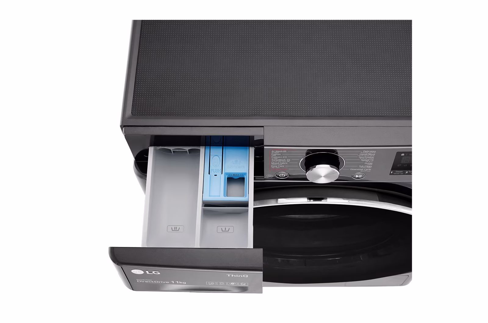 قیمت و خرید ماشین لباسشویی ال جی WR9011 ظرفیت 11 کیلوگرم رنگ دودی مدل WR9011PBG